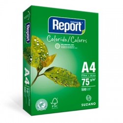 Papel-Report-A4-Color-Verde-Pacote